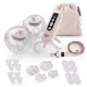 Odsávačka materského mléka Double Hands-free Gentle Flow Pink Kinderkraft KEGEFL00PNK0000