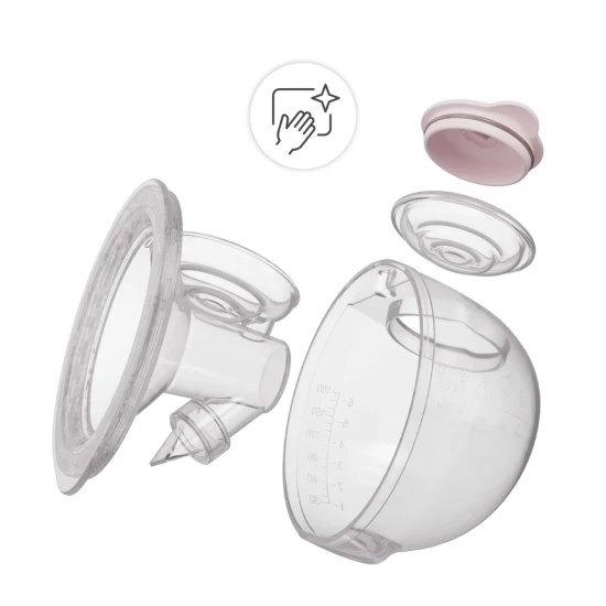 Odsávačka materského mléka Double Hands-free Gentle Flow Pink Kinderkraft KEGEFL00PNK0000