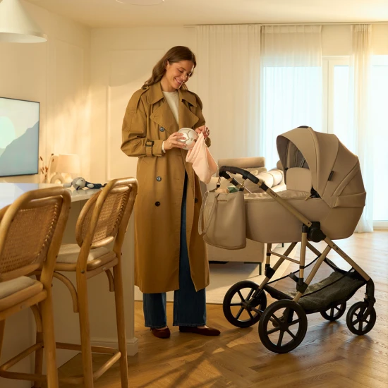 Odsávačka materského mléka Single Hands-free Mamaflow Gold Kinderkraft KEMAFL00GLD0000