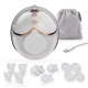 Odsávačka materského mléka Single Hands-free Mamaflow Gold Kinderkraft KEMAFL00GLD0000