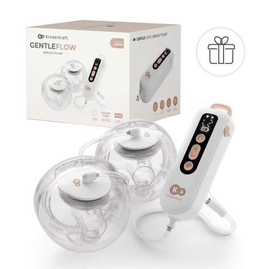 Odsávačka mléka Double Hands-free Gentle Flow Gold + CHICCO kojicí vložky 30 ks Odsávačka mléka Double Hands-free Gentle Flow Gold + CHICCO kojicí vložky 30 ks Kinderkraft VP-F198232
