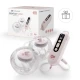Odsávačka mléka Double Hands-free Gentle Flow Pink + CHICCO kojicí vložky 30 ks Kinderkraft VP-F198231