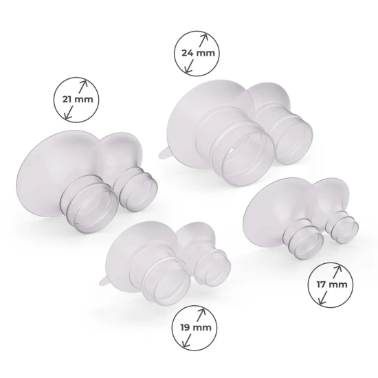 Odsávačka mléka Double Hands-free Gentle Flow Pink + CHICCO kojicí vložky 30 ks Kinderkraft VP-F198231