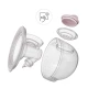 Odsávačka mléka Double Hands-free Gentle Flow Pink + CHICCO kojicí vložky 30 ks Kinderkraft VP-F198231