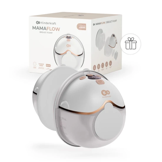 Odsávačka mléka Single Hands-free Mamaflow Gold + CHICCO kojicí vložky 30 ks Kinderkraft VP-F198235