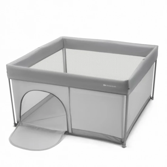Skládací dětská ohrádka Ziki Light Grey Kinderkraft KLZIKI00GRY0000