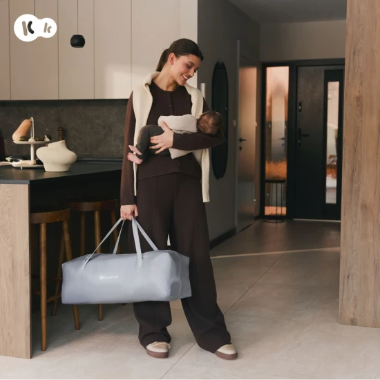 Skládací dětská ohrádka Ziki Light Grey Kinderkraft KLZIKI00GRY0000