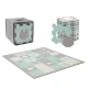 Pěnová puzzle podložka Luno Shapes 185 x 165 cm Mint, 30ks, Premium Kinderkraft KPLUSH00MIN0000