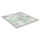 Pěnová puzzle podložka Luno Shapes 185 x 165 cm Mint, 30ks, Premium Kinderkraft KPLUSH00MIN0000