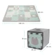Pěnová puzzle podložka Luno Shapes 185 x 165 cm Mint, 30ks, Premium Kinderkraft KPLUSH00MIN0000