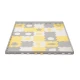 Pěnová puzzle podložka Luno Shapes 185 x 165 cm Yellow, 30ks, Premium Kinderkraft KPLUSH00YEL0000