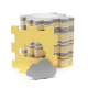 Pěnová puzzle podložka Luno Shapes 185 x 165 cm Yellow, 30ks, Premium Kinderkraft KPLUSH00YEL0000