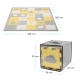 Pěnová puzzle podložka Luno Shapes 185 x 165 cm Yellow, 30ks, Premium Kinderkraft KPLUSH00YEL0000