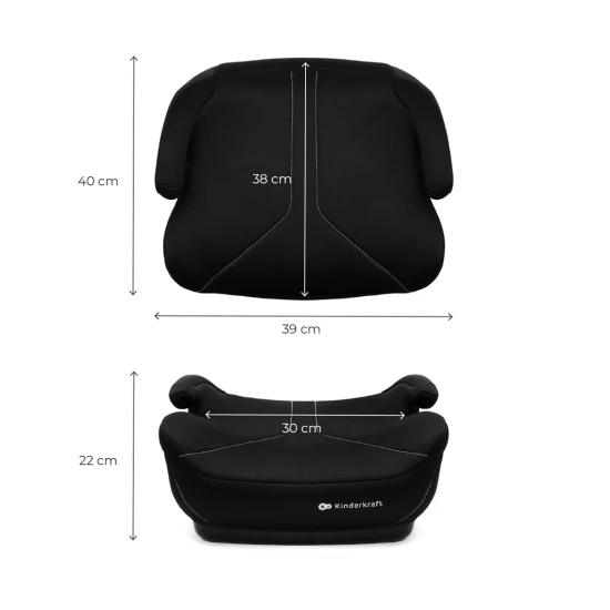 Podsedák I-Boost 2 (125-150 cm) Black Podsedák I-Boost 2 (125-150 cm) Black Kinderkraft KCIBOO02BLK0000