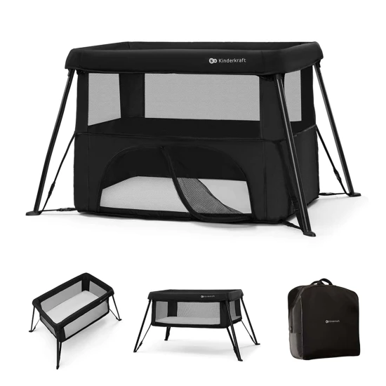 Cestovní postýlka Cami Black Cestovní postýlka Cami Black Kinderkraft KLCAMI00BLK0000