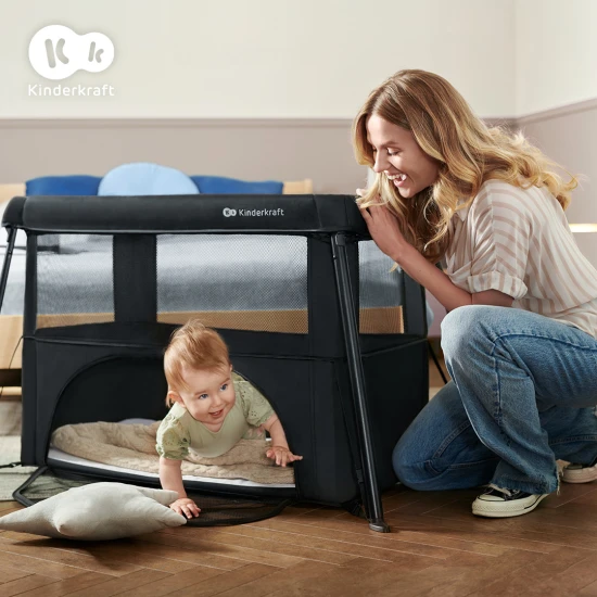 Cestovní postýlka Cami Black Cestovní postýlka Cami Black Kinderkraft KLCAMI00BLK0000
