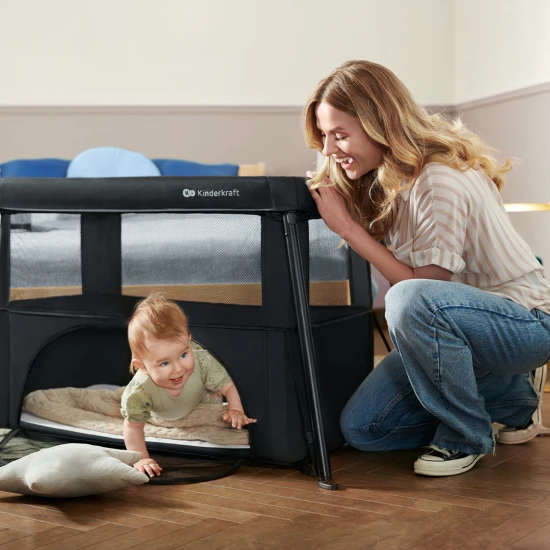 Cestovní postýlka Cami Black Cestovní postýlka Cami Black Kinderkraft KLCAMI00BLK0000