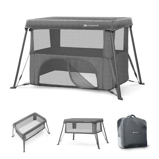 Cestovní postýlka Cami Grey Kinderkraft KLCAMI00GRY0000