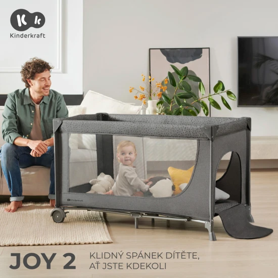 Cestovní postýlka Joy 2 Beige Cestovní postýlka Joy 2 Beige Kinderkraft KLJOY02BEG00000