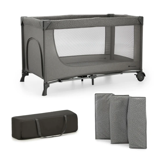 Cestovní postýlka Joy 2 Dark grey Kinderkraft KLJOY02DGR00000