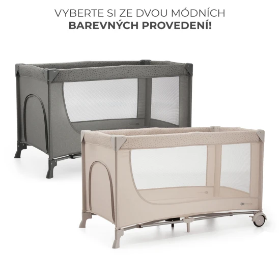 Cestovní postýlka Joy 2 Dark grey Kinderkraft KLJOY02DGR00000