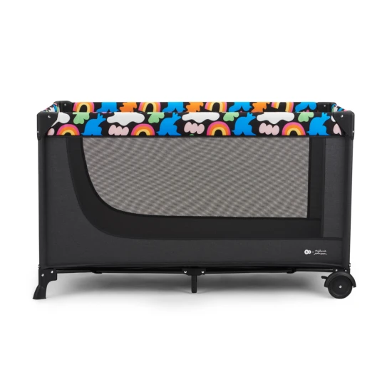 Cestovní postýlka Joy 2 Happy shapes Kinderkraft KLJOY02HAP0000