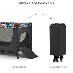 Cestovní postýlka Joy 2 Happy shapes