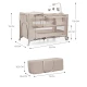 Cestovní postýlka Joy 2 s příslušenstvím Beige Kinderkraft KLJOY02BEG000AC