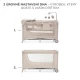Cestovní postýlka Joy 2 s příslušenstvím Beige Kinderkraft KLJOY02BEG000AC