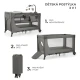 Cestovní postýlka Joy 2 s příslušenstvím Dark grey Kinderkraft KLJOY02DGR000AC