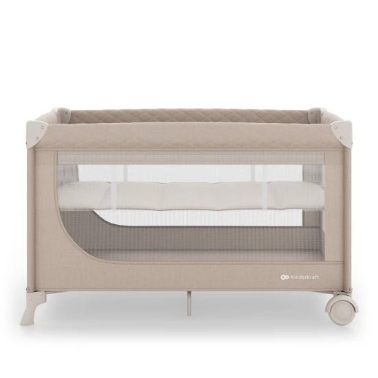 Cestovní postýlka Leody Up Beige Cestovní postýlka Leody Up Beige Kinderkraft KCLEODUPBEG0000