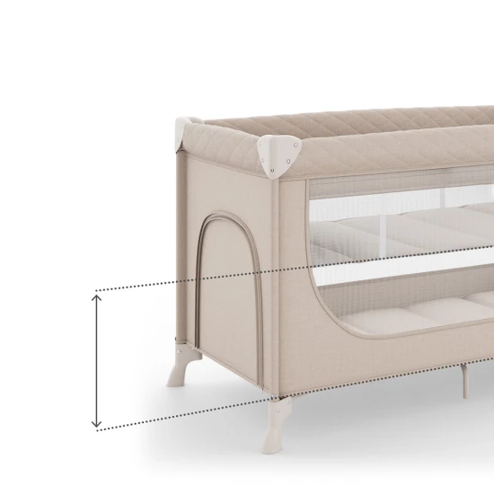 Cestovní postýlka Leody Up Beige Cestovní postýlka Leody Up Beige Kinderkraft KCLEODUPBEG0000