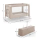 Cestovní postýlka Leody Up Beige Cestovní postýlka Leody Up Beige Kinderkraft KCLEODUPBEG0000