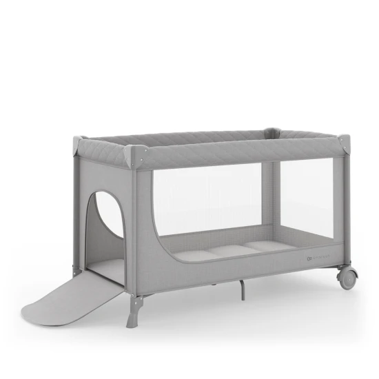 Cestovní postýlka Leody Up Grey s příslušenstvím Kinderkraft KCLEODUPGRY00AC