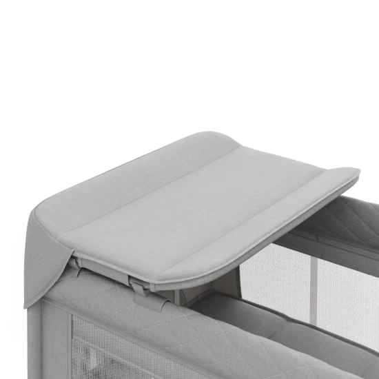 Cestovní postýlka Leody Up Grey s příslušenstvím Kinderkraft KCLEODUPGRY00AC