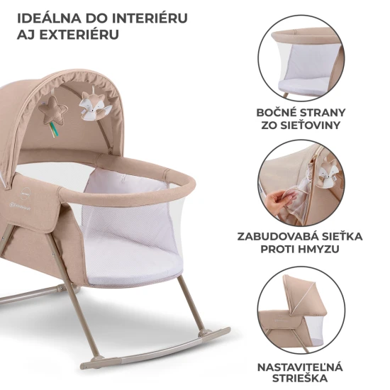 Dětská postýlka 3v1 Lovi Beige Kinderkraft KKLLOVIBEG0000