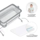 Polohovatelná dětská postýlka Nestee Up2 Full Light Grey Kinderkraft KLNEE002LGRF000