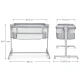 Polohovatelná dětská postýlka Nestee Up2 Full Light Grey Kinderkraft KLNEE002LGRF000