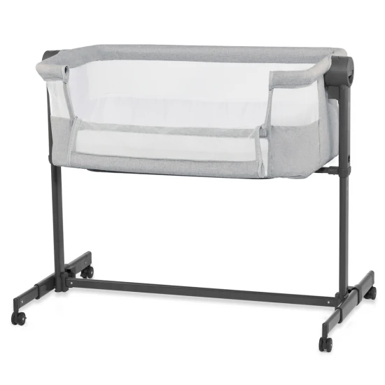 Polohovatelná dětská postýlka Nestee Up2 Light Grey Kinderkraft KLNEE002LGR0000