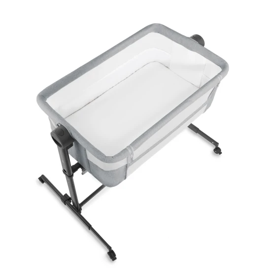 Polohovatelná dětská postýlka Nestee Up2 Light Grey Kinderkraft KLNEE002LGR0000