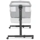 Polohovatelná dětská postýlka Nestee Up2 Light Grey Kinderkraft KLNEE002LGR0000