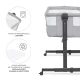 Polohovatelná dětská postýlka Nestee Up2 Light Grey Kinderkraft KLNEE002LGR0000