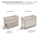 SELECT Cestovní postýlka Moon Dream Beige Kinderkraft KLMODR00BEG3000