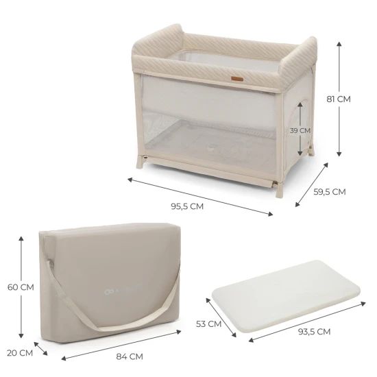 SELECT Cestovní postýlka Moon Dream Beige Kinderkraft KLMODR00BEG3000