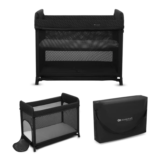 SELECT Cestovní postýlka Moon Dream Black Kinderkraft KLMODR00BLK3000