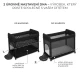 SELECT Cestovní postýlka Moon Dream Black Kinderkraft KLMODR00BLK3000
