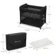 SELECT Cestovní postýlka Moon Dream Black Kinderkraft KLMODR00BLK3000