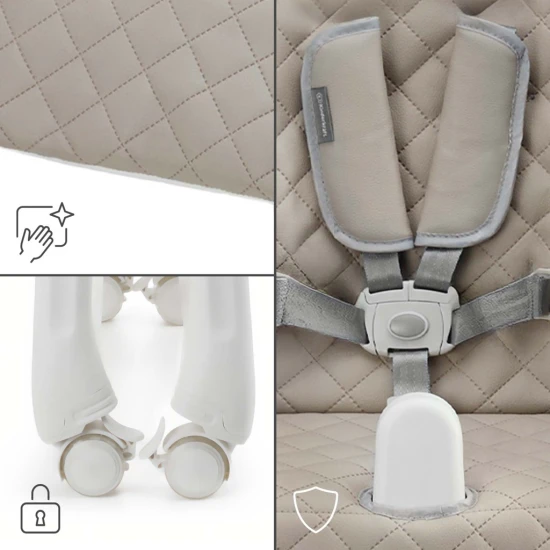 Jídelní židlička 3v1 Tulo Beige Jídelní židlička 3v1 Tulo Beige Kinderkraft KHTULO00BEG0000