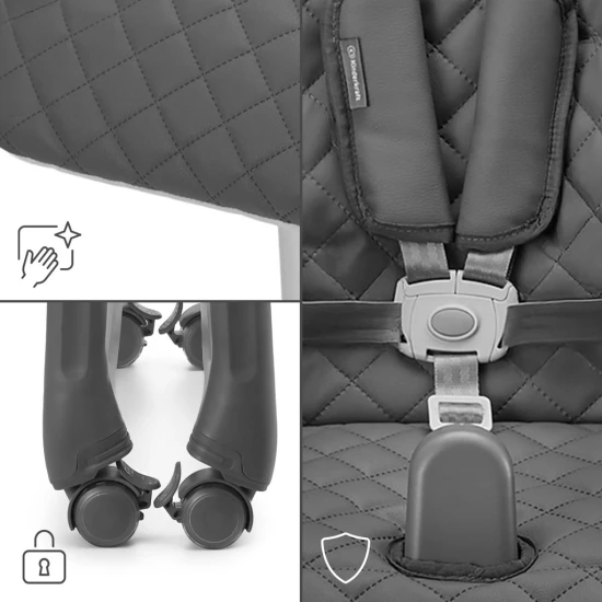 Jídelní židlička 3v1 Tulo Grey Jídelní židlička 3v1 Tulo Grey Kinderkraft KHTULO00GRY0000