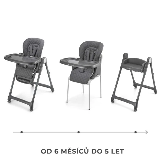 Jídelní židlička 3v1 Tulo Grey Jídelní židlička 3v1 Tulo Grey Kinderkraft KHTULO00GRY0000